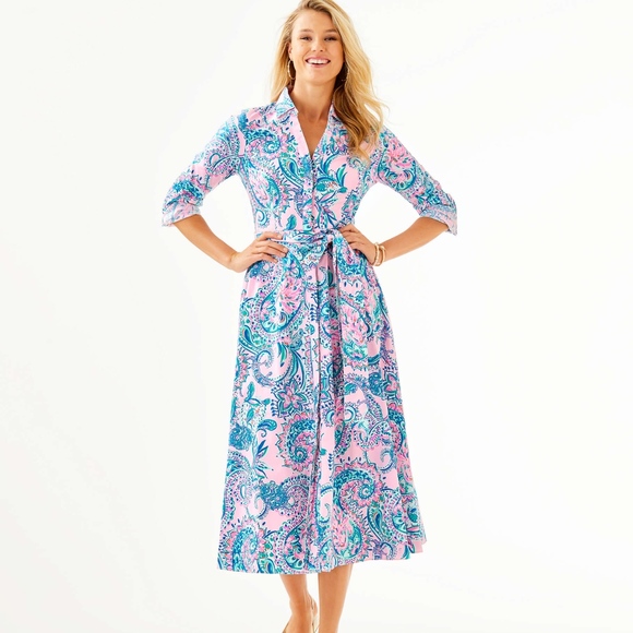 lilly pulitzer mira midi dress